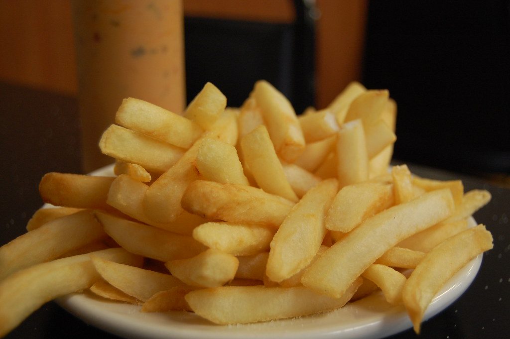 Porción de papas fritas